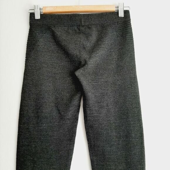 MOTH / Anthropologie Wool Blend Fine Knit Pull-On Comfy Legging Pants Gray Sz XS - Picture 8 of 14
